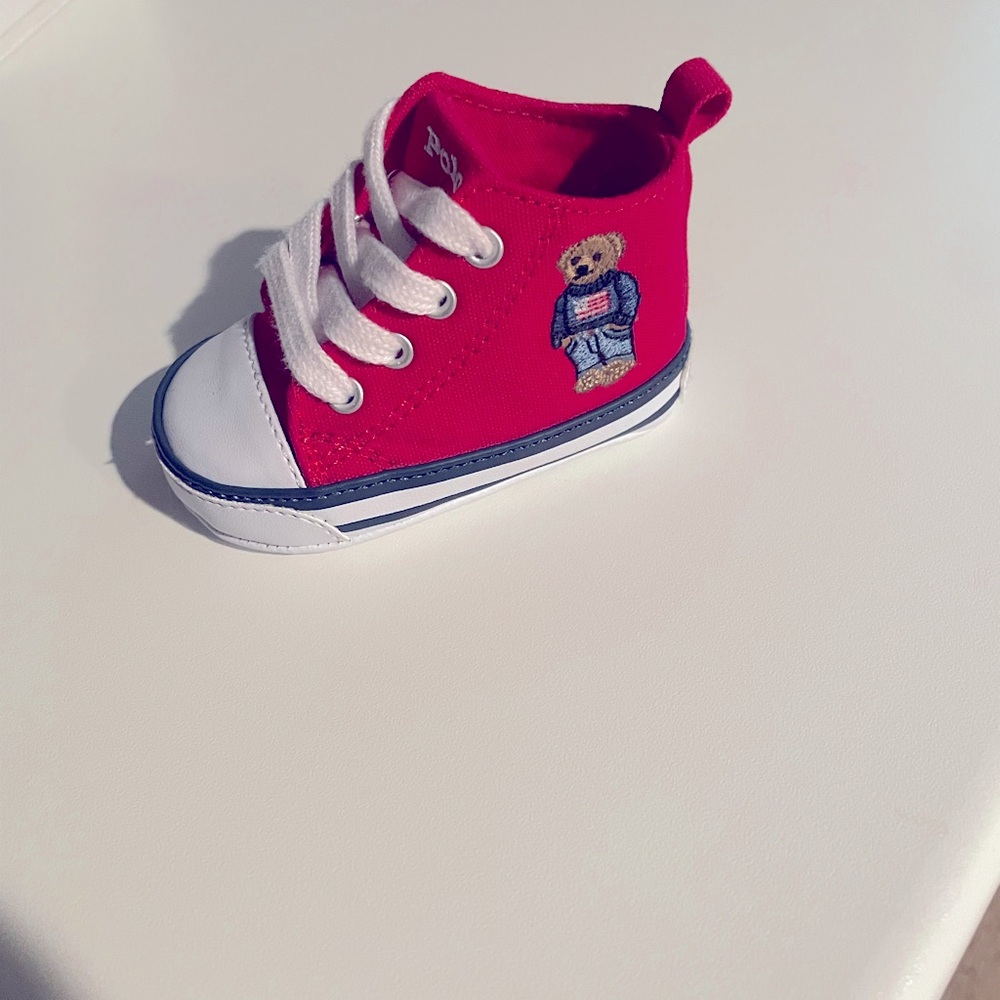 Polo Ralph Lauren canvas tennis shoes baby